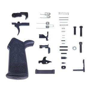 AR-15 Lower Parts Kit with rubber grip