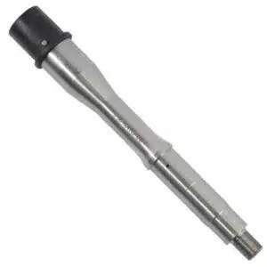 Precision stainless steel tool with black cap, machined for technical applications in tight spaces.