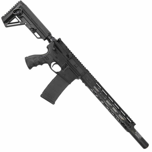 AR15 300 BlackOut Upper With 12 Inch MDLTE M-LOK And Fake Suppressor