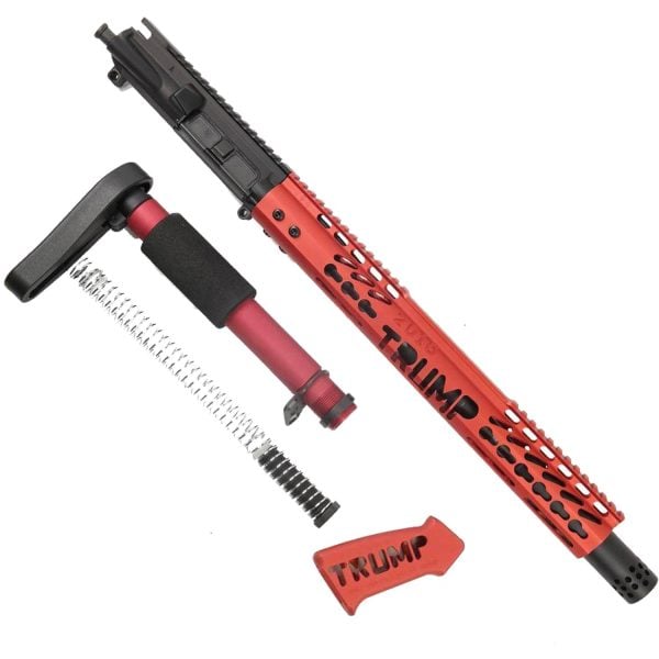 AR-15 5.56 Rifle Upper Receiver Set 'Trump MAGA' Limited Edition (Anodized Red)