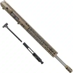 AR 6.5 Creedmoor Upper Receiver 15 inch Slim Profile KeyMod Handguard and Tank Brake (Flat Dark Earth)