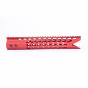 AR-15 KeyMod 11.5 Octagonal Shark Cut Free Float Handguard In Red