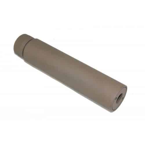 5.5 inch Fake Barrel Extension for .308 caliber in 5/8x24 threads in Flat Dark Earth FDE