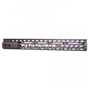 AR15 15 Inch KeyMod Diamond Series Handguard Burnt Bronze