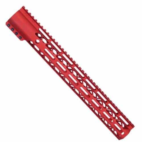 15" Air-Lok Compression M-LOK Free Float Handguard in Red