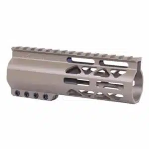 6" Length Air-Lok Compression M-LOK Free Float Handguard in FDE