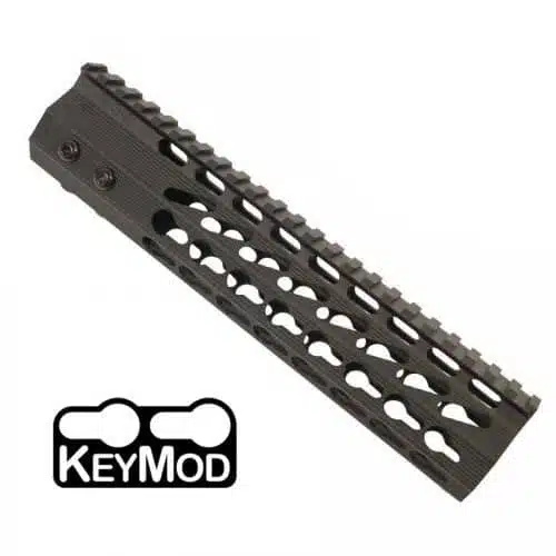 AR-15 9" KeyMod Free Float Ribbed Handguard in OD Green *CLOSEOUT*