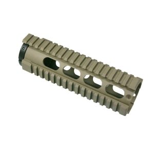 AR-15 Free Float Rail Carbine Systems with Continuous Top Rail in Cerakote Magpul Dark Earth