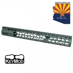 AR15 15 Inch KeyMod Diamond Series Handguard Anodize Green