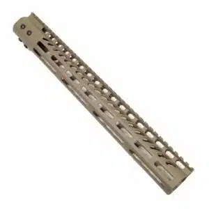 AR-15 M-Lok 15" Free Float Rail System In FDE