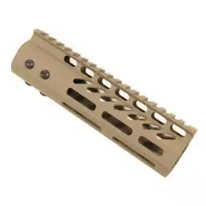 AR-15 M-Lok 7" Free Float Ultra Light USA Made Rail System in Flat Dark Earth