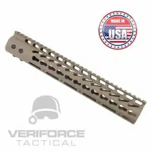 AR-15 KeyMod Free Float 12″ Handguard In FDE