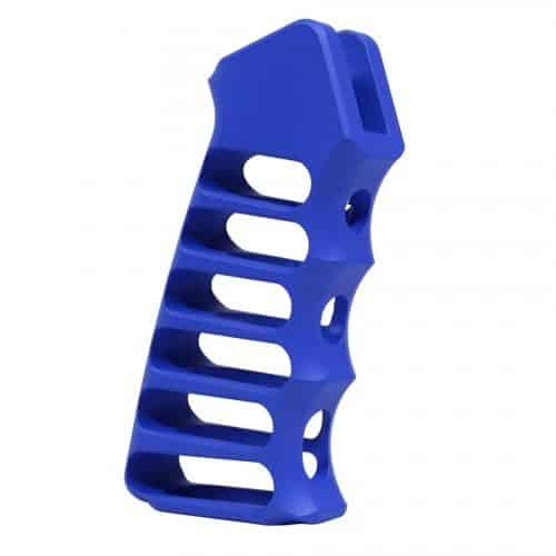 Ultralight Skeletonized Aluminum Pistol Grip In Blue