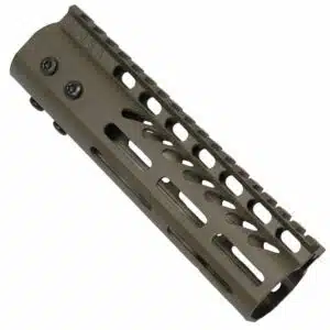 AR-15 M-Lok 7" Free Float Ultra Light USA Made Rail System in OD Green