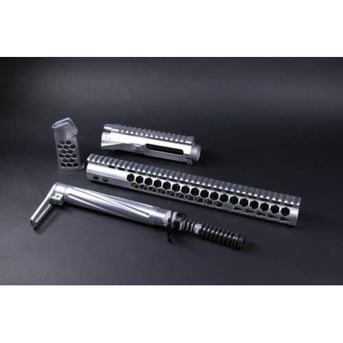AR-15 Polished Complete Honeycomb Furniture Kit With Matching Upper Receiver