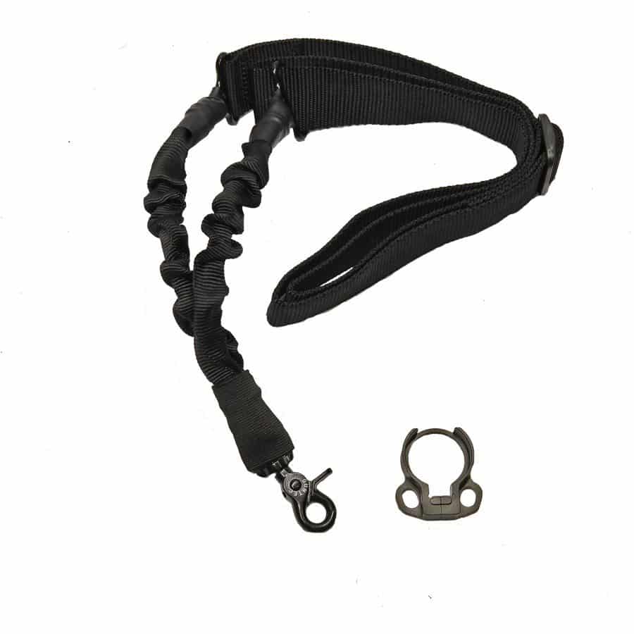 Single Point Bungie Sling With Adapter – Black