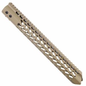 AR15 Warhead Series 15 KeyMod Handguard In FDE