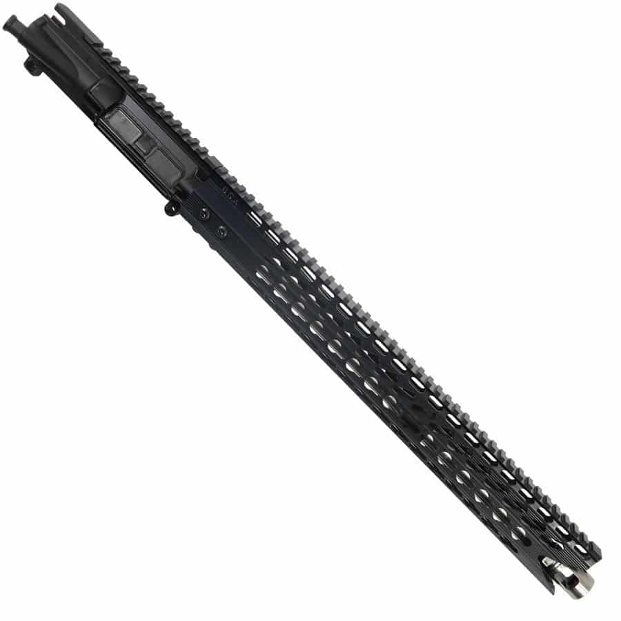 AR-15 5.56 Upper With 16.5 Inch Shark Mouth Octagonal Handguard And Stainless Micro Compensator