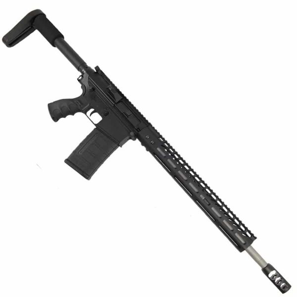 AR LR308 Complete Upper Receiver with 18" Stainless Barrel and 15" Slim Profile M-LOK Handguard And Tank Brake