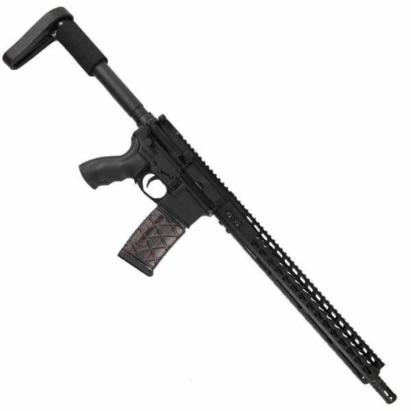 AR15 300 AAC Blackout Upper with 15" Lightweight KeyMod Slim Profile With Nitride Barrel on Lower