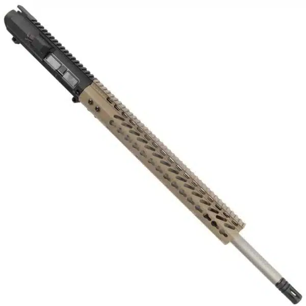 AR 6.5 Creedmoor Upper 15 inch KeyMod Handguard Multiple Colors In FDE