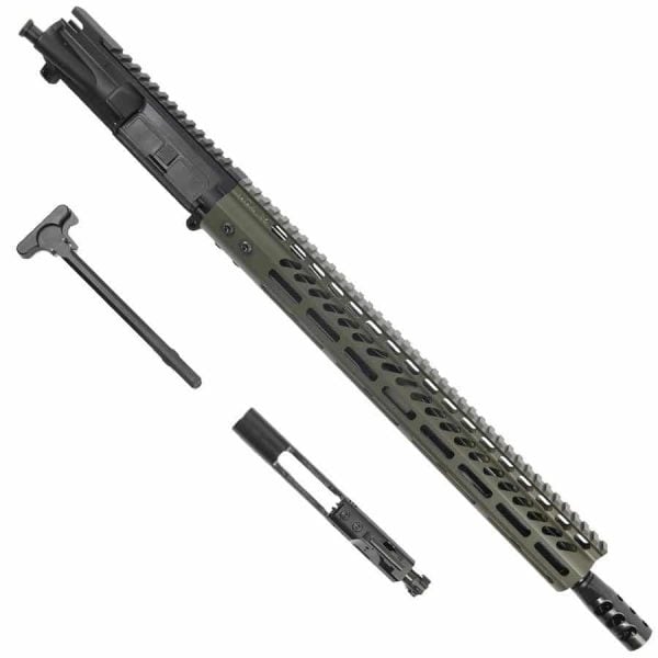AR15 6.5 Grendel Complete Upper Receiver With 15" M-LOK In OD Green