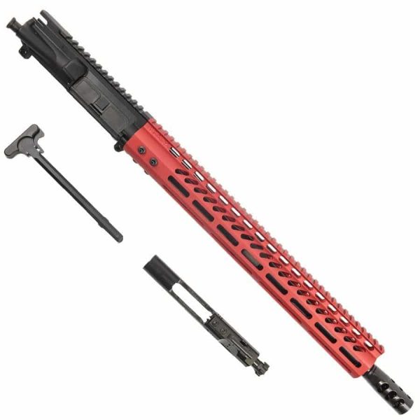 AR15 6.5 Grendel Complete Upper Receiver With 15"M-LOK In RED