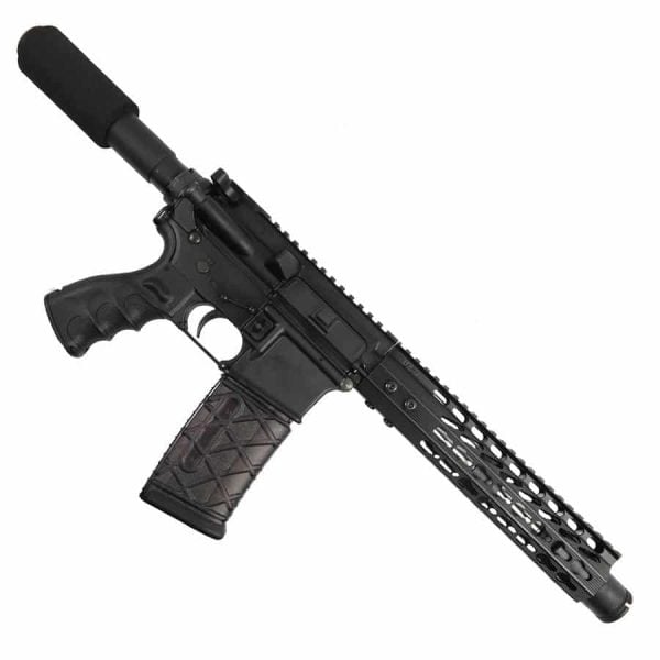 AR 15 Pistol Upper 5.56 9" Custom KeyMod Octagonal Handguard With Pig Cone