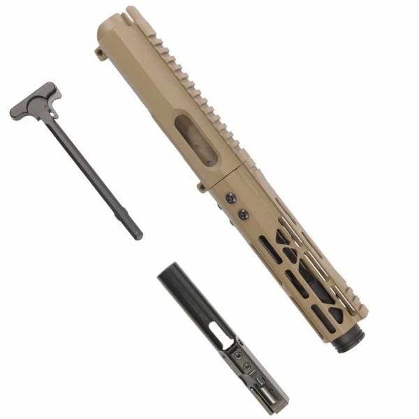 AR15 9MM Complete Upper In FDE With Flash Cone