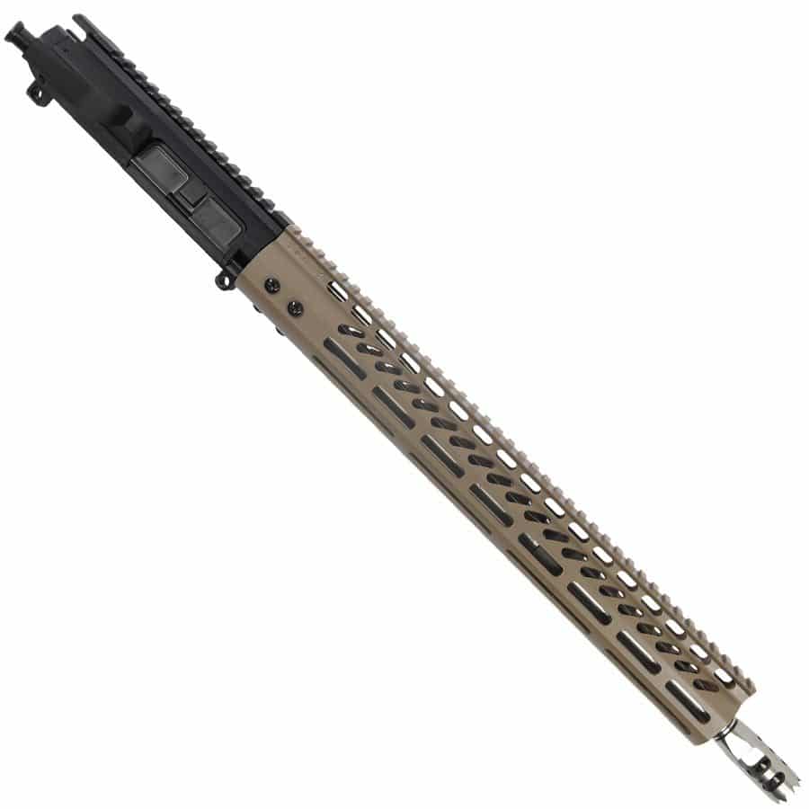 AR-15 5.56 Billet Upper With 15" M-LOK FDE Handguard And Spike Muzzle Comp