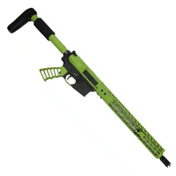 AR-15 5.56 Rifle Upper Undead Zombie Green Series ON LOWER