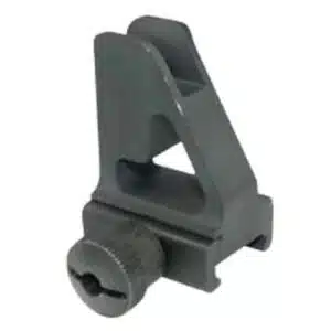 Dark gray A-frame front sight assembly for AR-15 rifles, includes mounting screw.