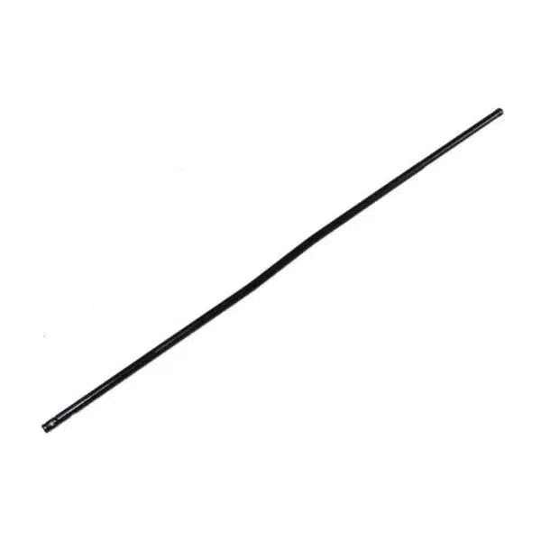 AR-15 mid-length black nitride gas tube on white background.