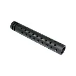 AR-15 5.5 inch barrel extension with perforation for .308 and 6.8 calibers.