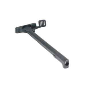 AR-15 tactical charging handle with first-generation latch, durable matte finish.