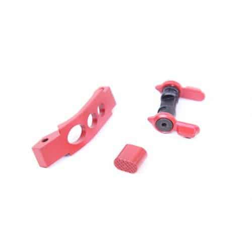 AR-15 Lower Receiver Enhancement Kit In Red