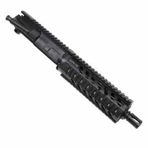 Compact AR-15 upper assembly with Picatinny rail, built for versatility and tactical use.