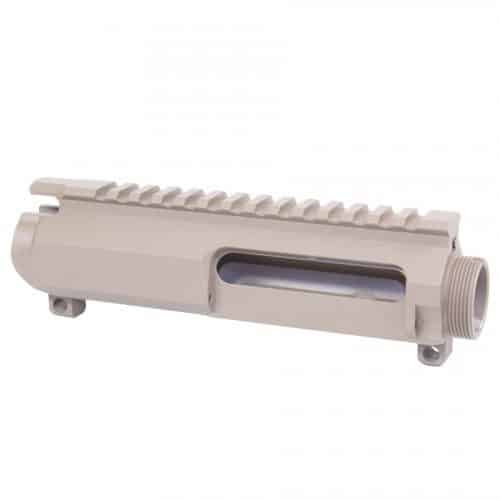 AR15 Billet Upper Stripped with No Forward Assist in FDE