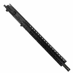 Black AR-15 300 AAC Blackout upper assembly with 15 KeyMod handguard and nitride barrel.