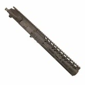 AR-15 Tactical Upper, Olive Green, 10-Inch Barrel, M-LOK Rail, Picatinny, Lightweight Design.