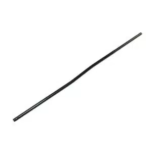 AR15 carbine-length black nitride gas tube with a sleek, bent design.