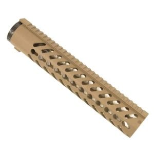 AR15 KeyMod Rifle Length 12" Free Float System Large Profile in Flat Dark Earth