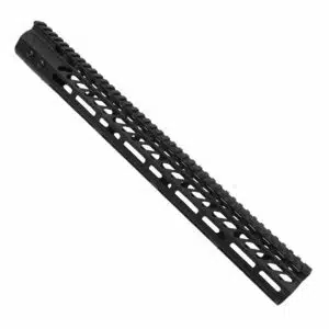 Ultra-light M-LOK 16.5 free-float handguard for AR rifles, optimized for customization and performance.