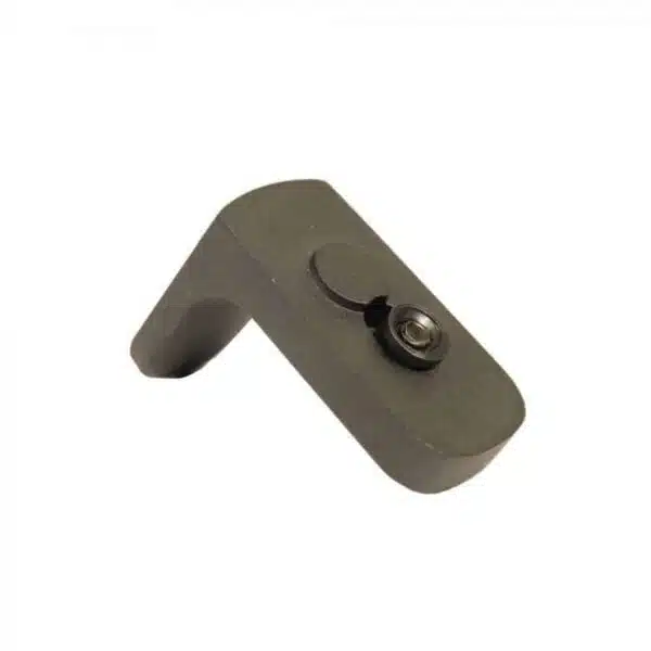 Compact L-shaped metal bracket for structural support with a reflective fastener.