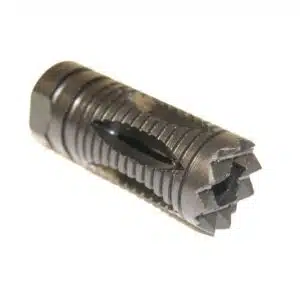 AR-15 M4 Trident Flash Hider with precision teeth for tactical stability.