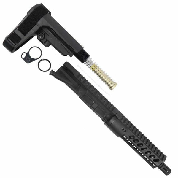 AR15 Pistol Upper Combo 7" KeyMod with SBA3 Brace