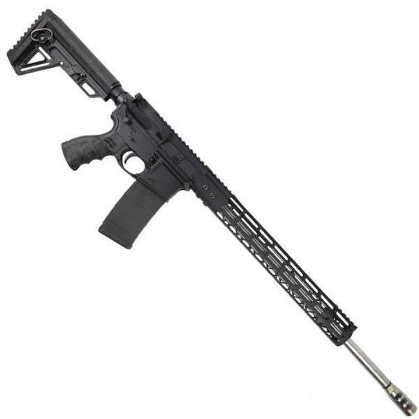 AR15 upper receiver chambered in .224 Valkyrie with a 15-inch MODLITE handguard and muzzle brake.
