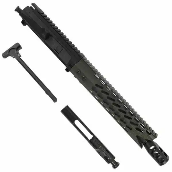 AR15 7.62x39 pistol upper with shark handguard and muzzle brake