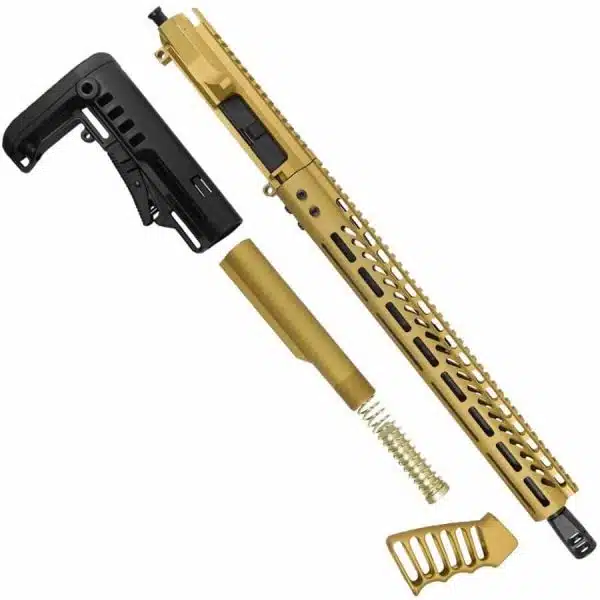 AR-15 5.56 "Golden Eye" Series 15" M-LOK with Stock and Grip Upper Set