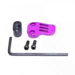 purple anodized extended magazine release for ar15 lower receiver